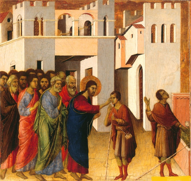 Duccio, Gaurigione del cieco